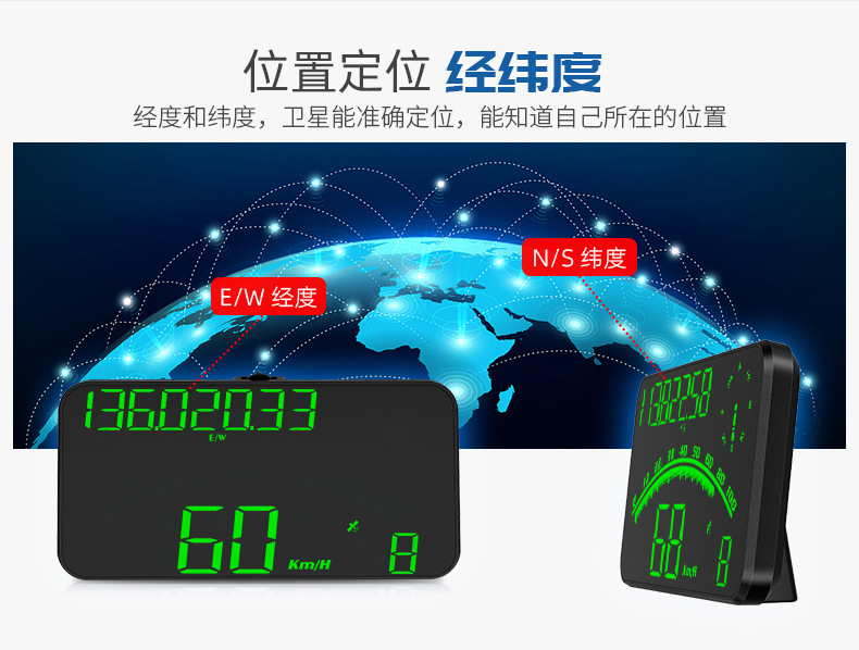 G10 universal car HUD head-up display, Beidou GPS dual-mode over-speed alarm, universal large display screen for cars