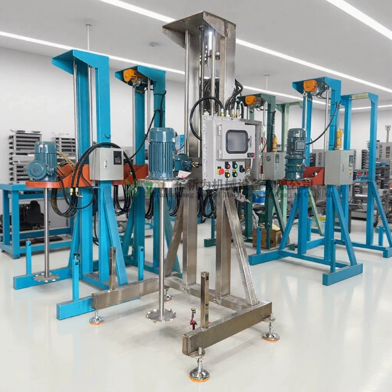 Массовая поставка 4kw взрывозащищенный жидкий смеситель для краски для смешивания оборудования из нержавеющей стали сдвиговый диспергатор