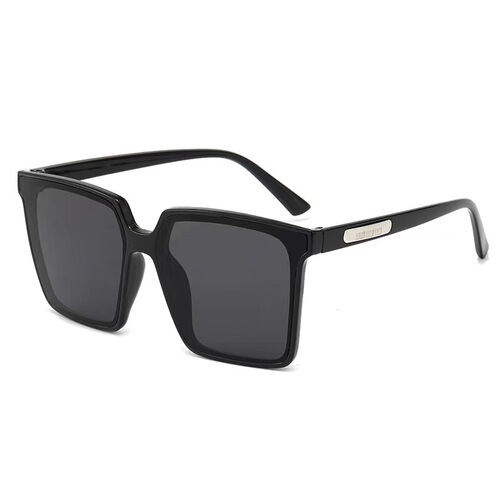 Cross-border women's sunglasses ivory white sunglasses without makeup big face slimming black sunglasses men's square frame glasses