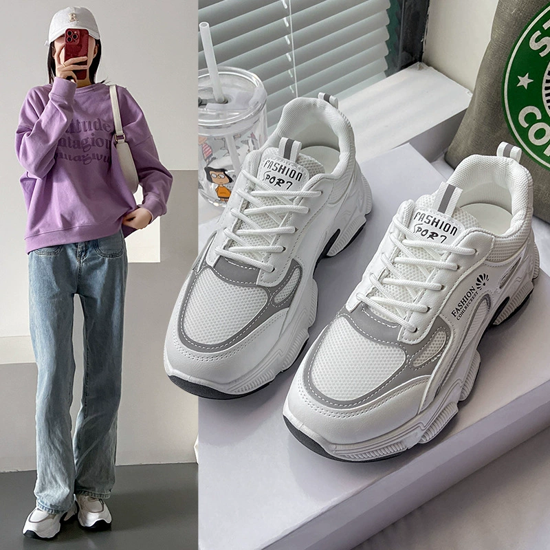 Обувь для ног Женская Tide 2023 Лето Осень и весна новые износостойкие удобные спортивные кроссовки для отдыха Студенты