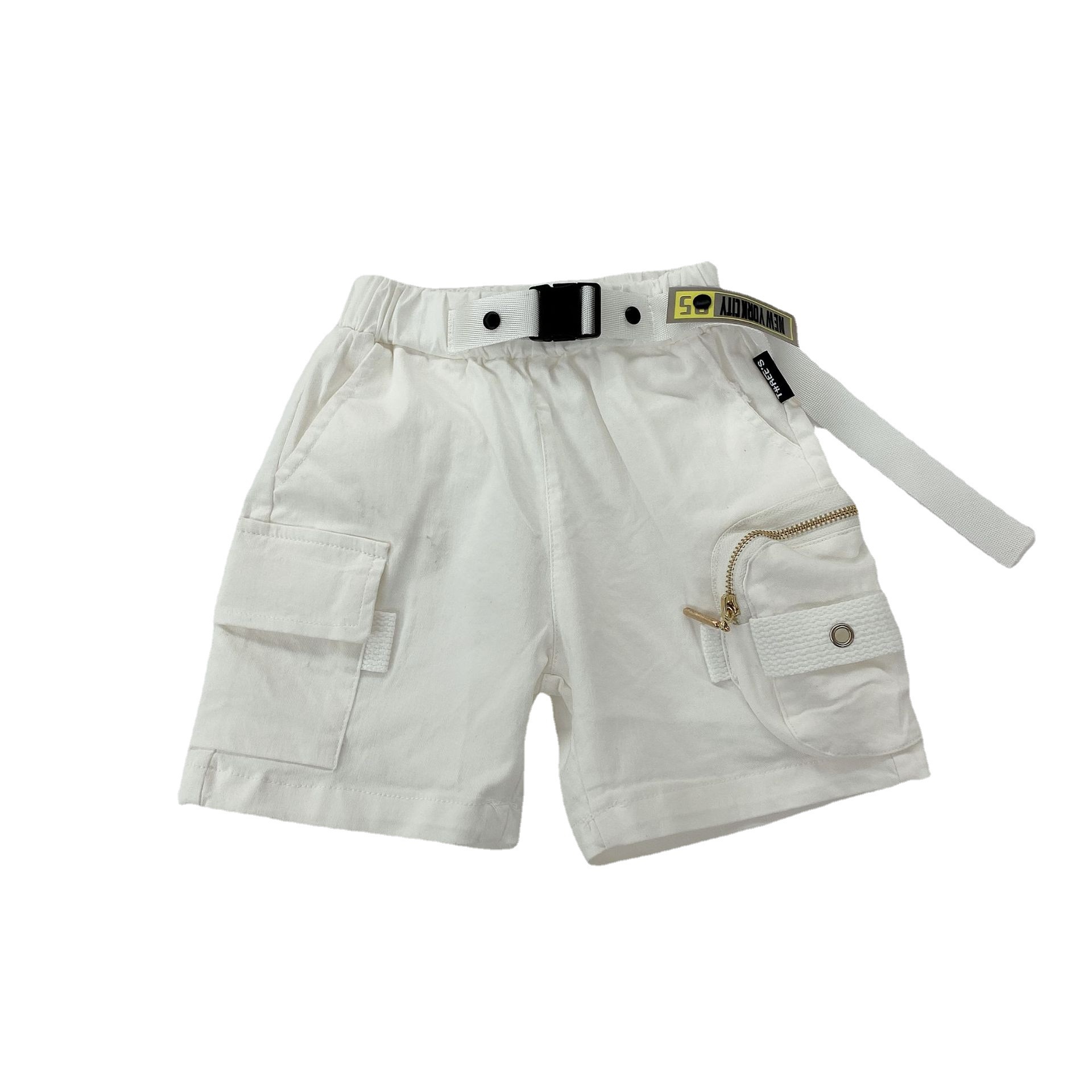 Children's shorts with decorative belts...