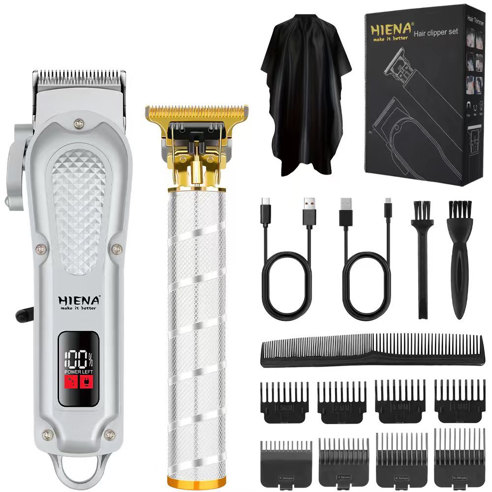 Corte de pelo universal transfronterizo HIENA afeitar eléctrico cabeza de aceite de tallado empujador eléctrico corte de pelo empujador especial para salón de pelo digital