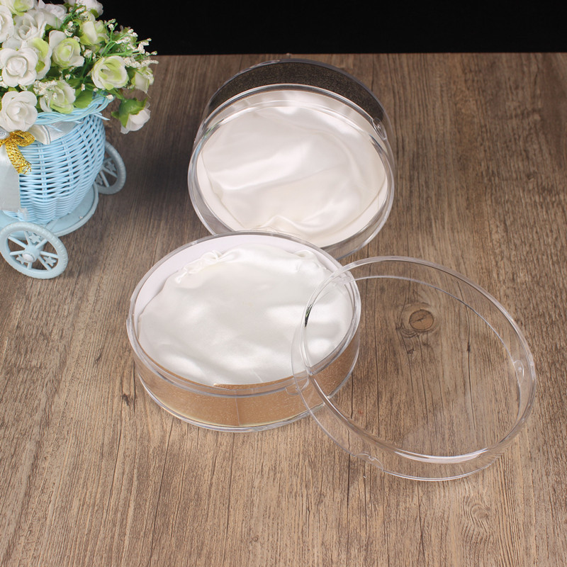 Venta al por mayor bloqueo Nido de Pájaro caja interior acrílico caja redonda 50g 100g transparente Cordyceps tónico caja de plástico universal