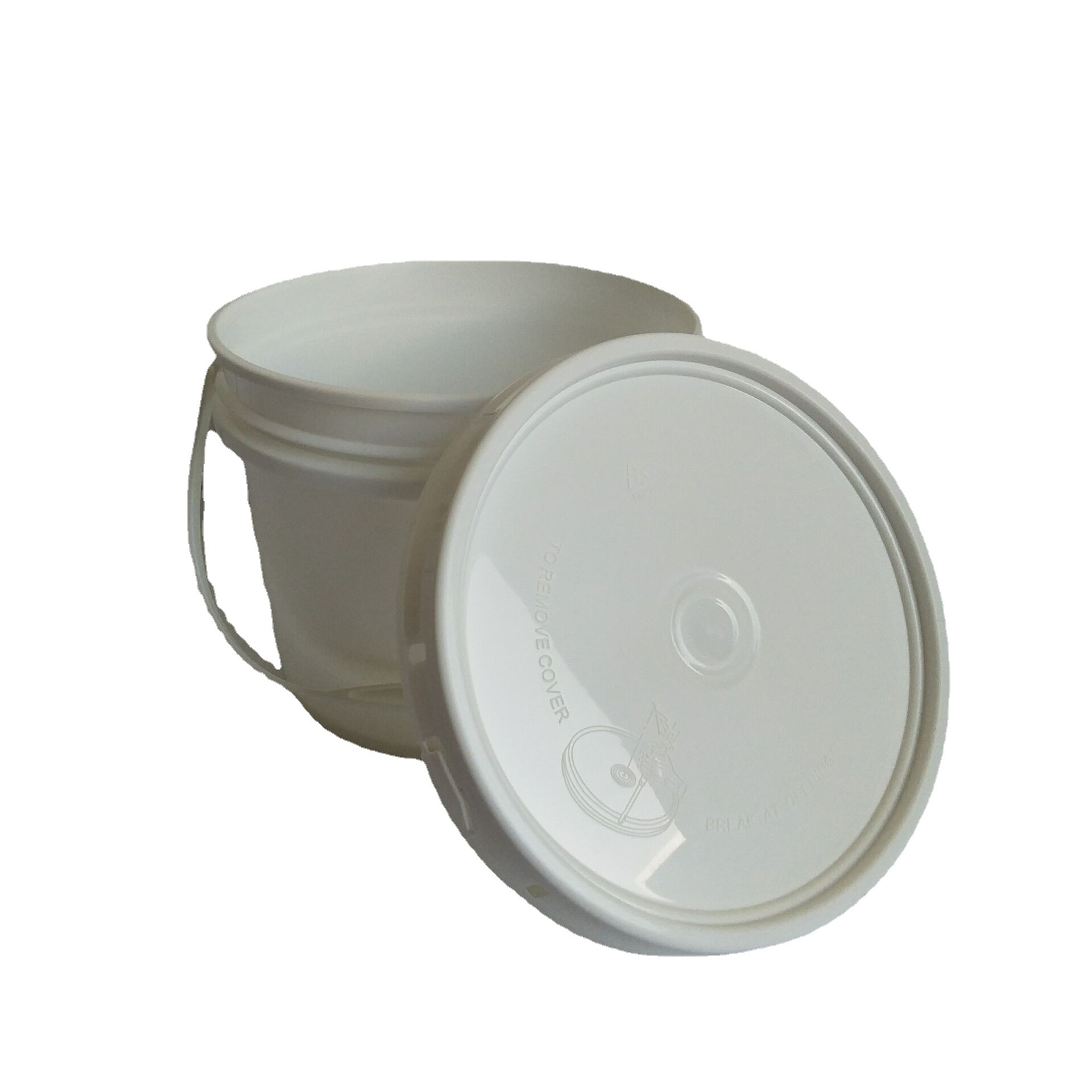 批发2L4L5L10L圆形塑料桶药粉桶密封盖