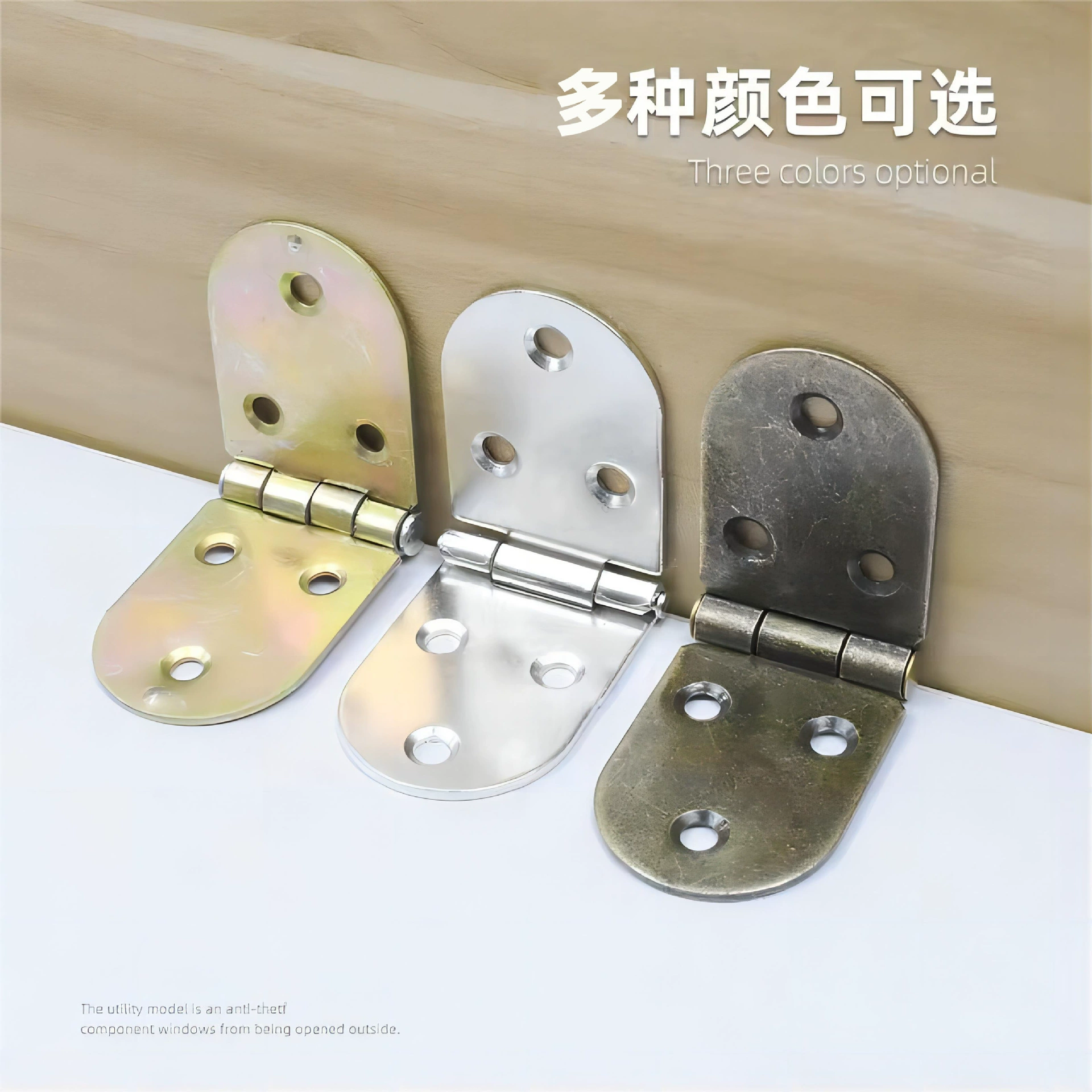 Flip hinge folding hinge iron galvanized wooden box connection accessories cabinet door furniture hardware spring cabinet door