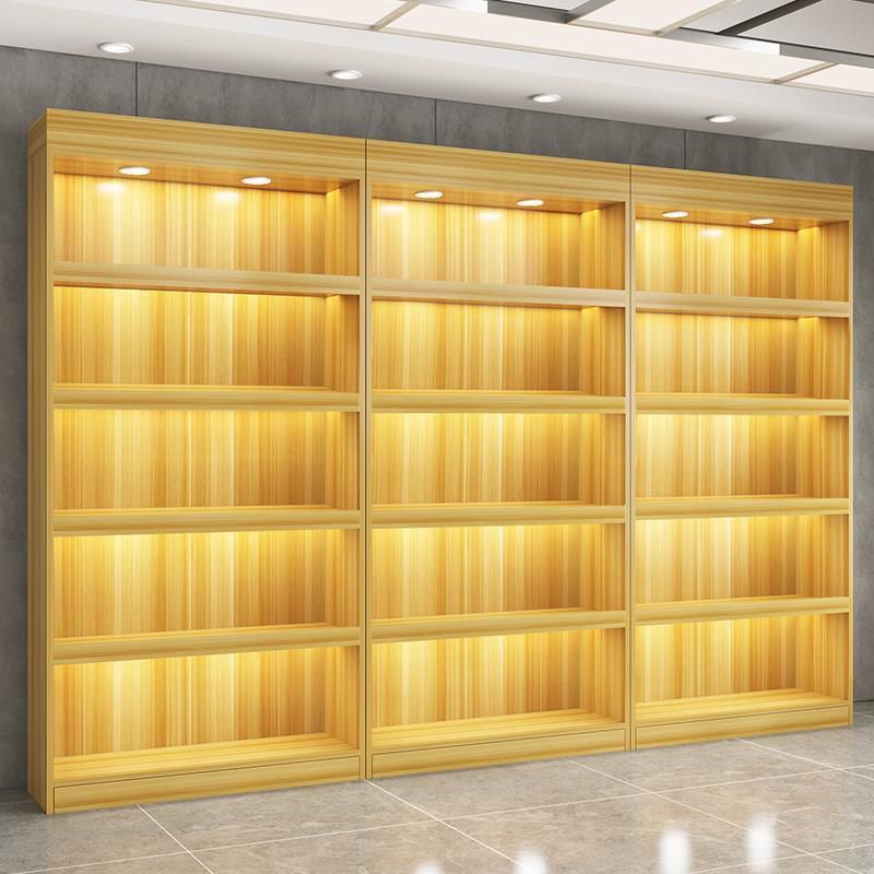 商铺展示柜组合多层超市商用烟酒陈列柜茶叶书柜一体靠墙柜子展柜