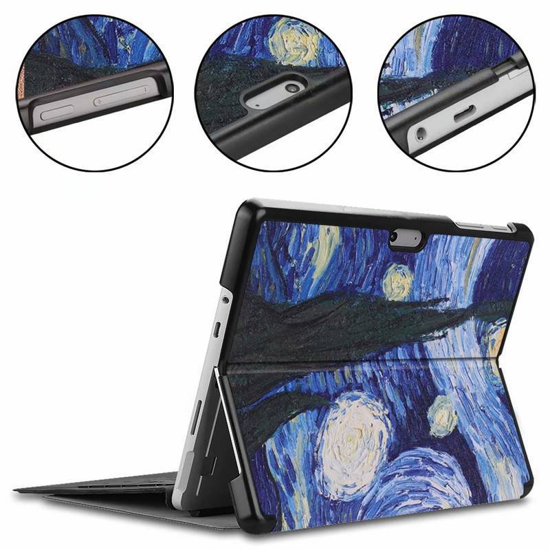 Suitable for Microsoft Surface Go Protective Case 10inch Tablet Go2 Leather Case Dormant Anti-Fall Soft Case with Pen