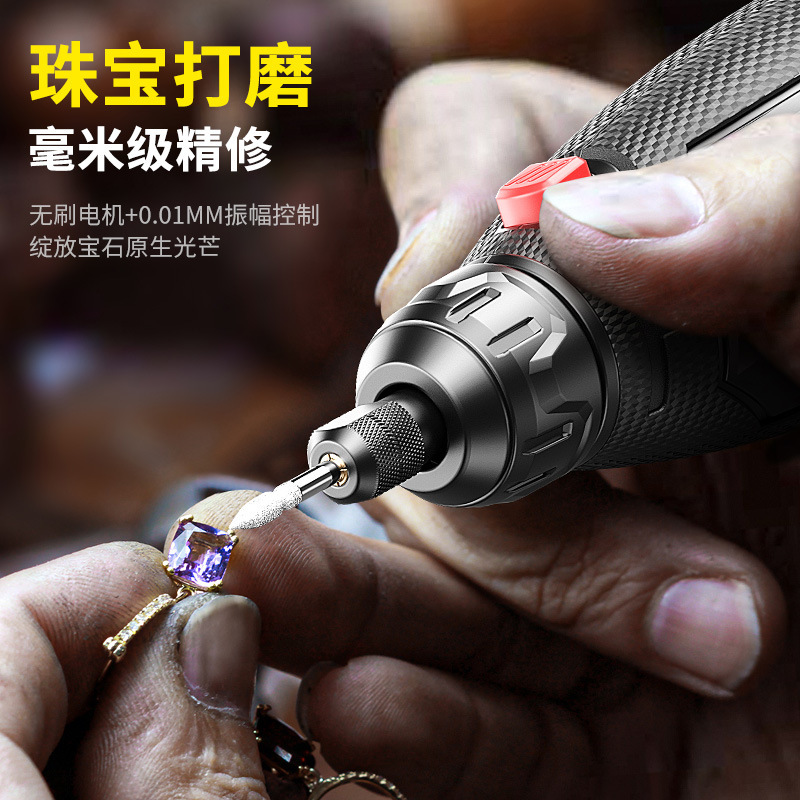 ハイパワー 12v リチウム電動グラインダー翡翠研削ペン小型ハンドヘルド研磨ツール電動彫刻電動グラインダー|undefined