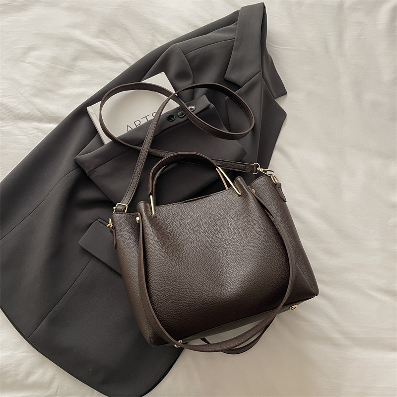 Retro Beutel Schultertasche Für Damen Herbst Einfache Umhängetasche_voghion.com