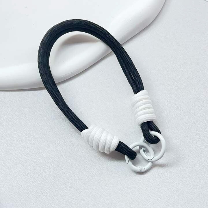 シンプルなins色合わせ編み紐ショートタイプ携帯電話ストラップccdカメラストラップ|undefined