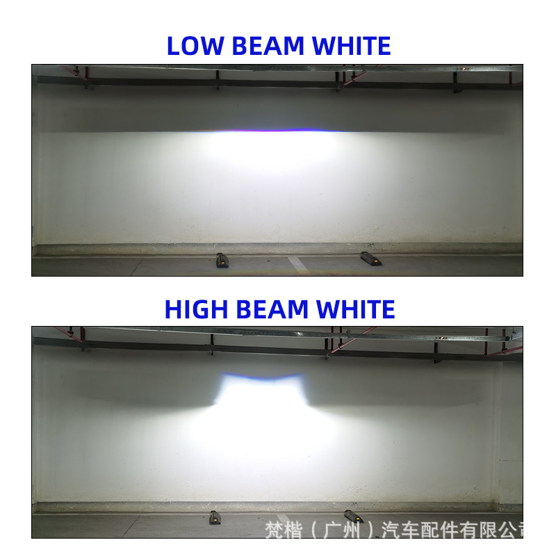 3.0inch Cross - Border x8 Double LIGHT LED Brush Lens Automotive Lights applicable Ford modified far and close one Waterproof