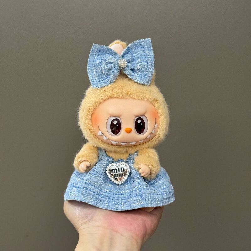 【衣類のみ】ラブブ labubu ベビー服 17cm ペンダント 1代目・2代目 ビニールぬいぐるみ 服セット|undefined