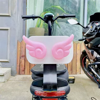 Motorcycle Helmet Ear Wing Motosiklet dəbilqələri - angel-wings-pink-pair-for-velcro