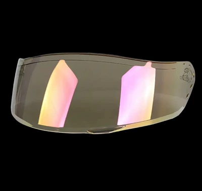 Dəbilqə (Kaska) aksesuarları Tea Silver-Coated Colorful Motorcycle - l02red-gold-plated-lenses