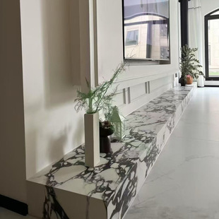 1200X2400X9 Zhenshi Series Bright Rock Slab Wall Floor Tv Sofa Background Wall Foshan Source Manufacturer