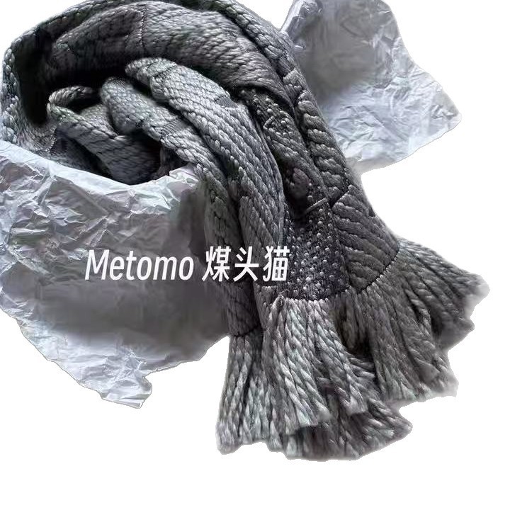 羊毛真丝大红色围巾女长条唐嫣同款老花字母毛线保暖披肩喜庆节日|undefined