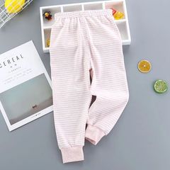 Children's Cotton Autumn Pants Single Girl's Inner Wearing Thread Pants Baby Spring and Autumn Leggings Medium Children's Stomach Protection Sleeping Pants Wholesale