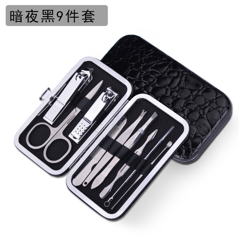 Fábrica directa pedicure kit de cortador de uñas portátil doméstico de acero inoxidable pinza de uñas pedicure kit de herramientas de manicuras