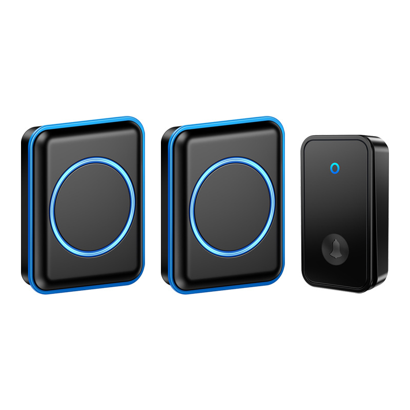 多功能无线家用智能门铃超远距离自发电电子门玲防水呼叫器一拖二