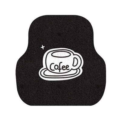 for Small Cars, Interior Decoration for — Universal Foot Pad - simple-coffee-cup-rear-floor-mat