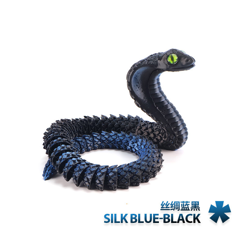 실크 블루 블랙