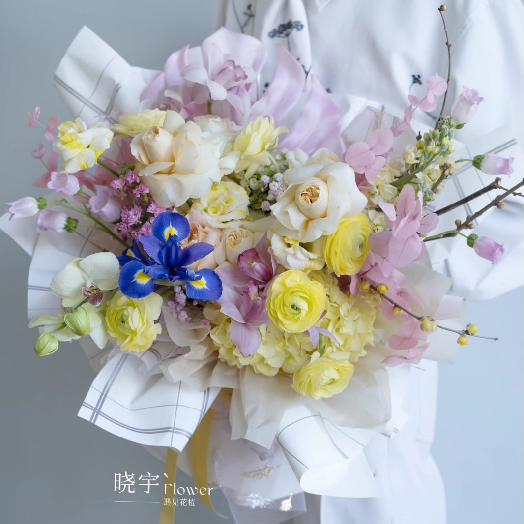 Fábrica de fiestas de flores al por mayor gran papel de embalaje de flores de moda ramo de flores papel de embalaje de regalos florista