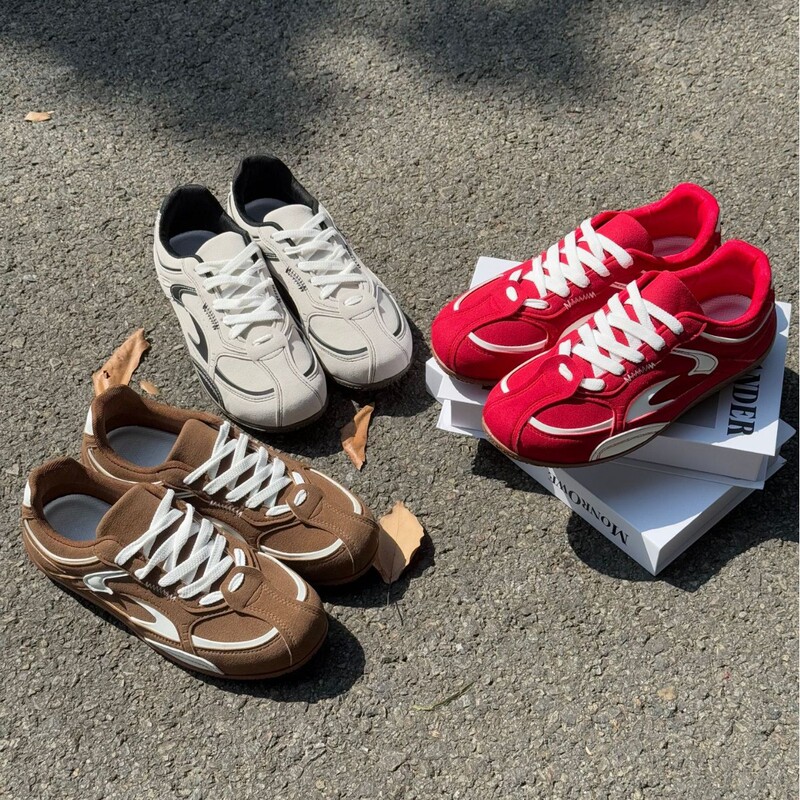 Versatile Hong Kong-style retro couple's thin-soled racing shoes, casual trendy fashion 2026 summer new men's shoes Versatile Hong Kong-style retro couple's thin-soled racing shoes, casual trendy fashion 2026 summer new men's shoes