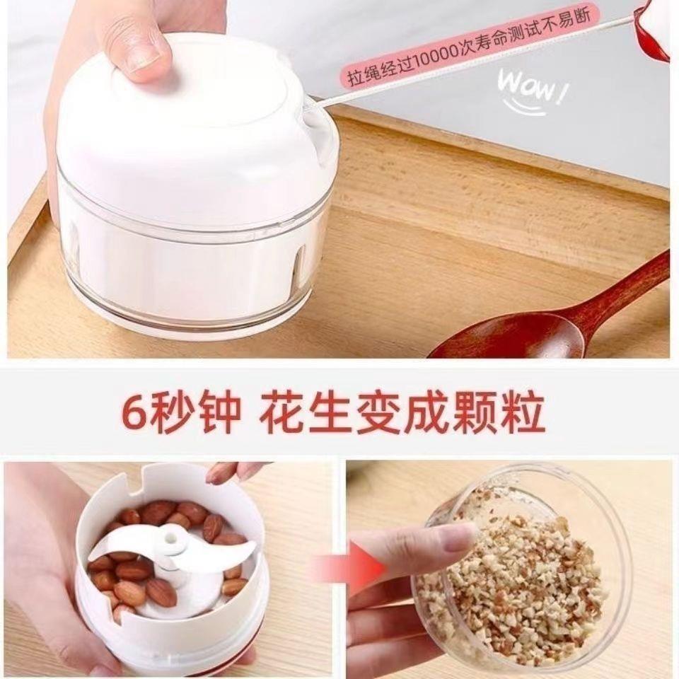 Tok Tok Kitchen Arteque de ajo Mini máquina de ajo manual para el hogar Picadora de carne Picadora de carne Picadora de ajo con pimiento, jengibre, ajo y ajo