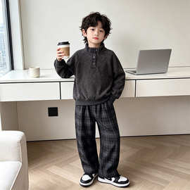 2026秋季男童套装春秋装新款中大儿童韩版男孩休闲两件套洋气衣服