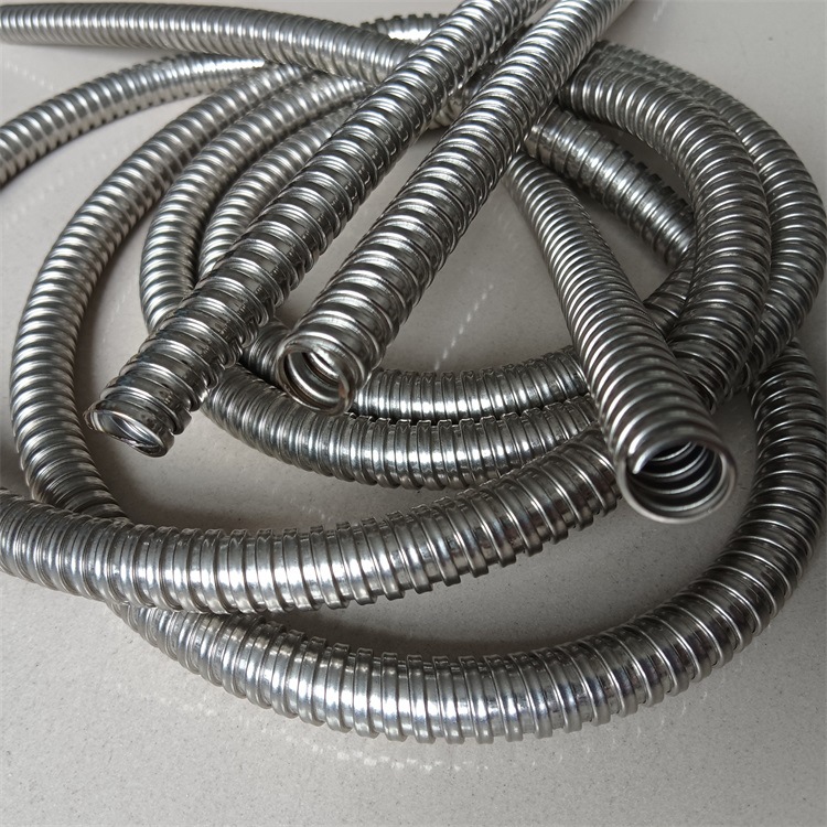内径6mm单扣不锈钢软管 P3型304仪表线缆护套柔性管包塑金属软管