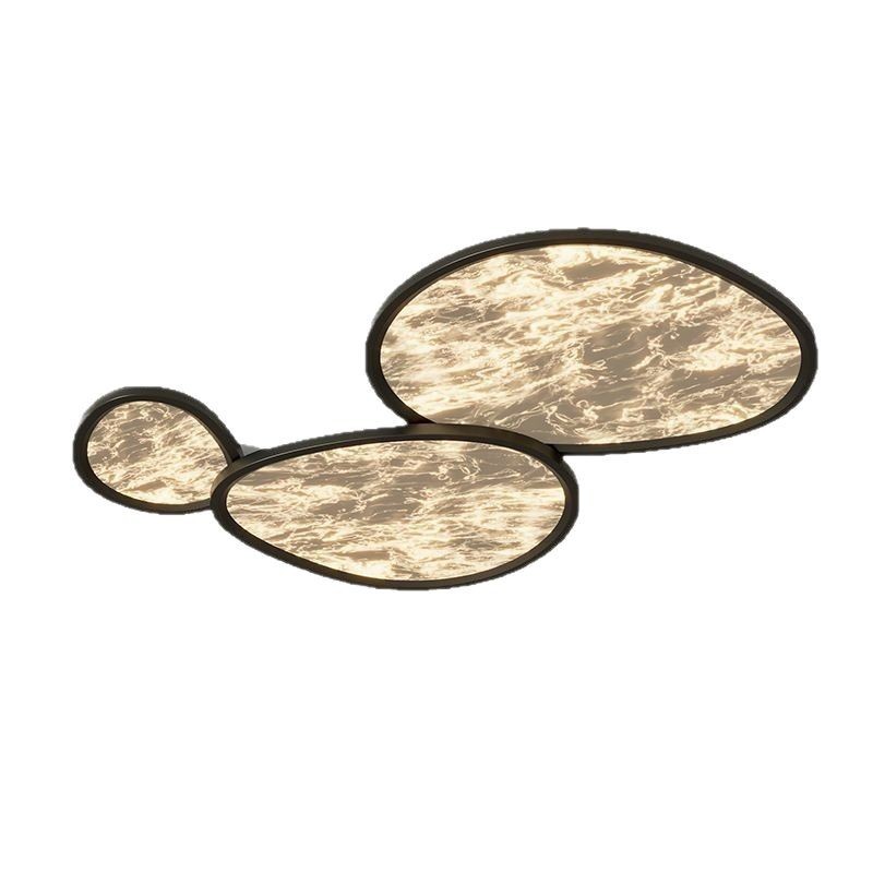 Iluminación principal de la habitación de nubes de techo de niebla italiana, simple y moderna, atmósfera de alto nivel, sensación de reclinar en toda la casa, protección de los ojos de la montaña.