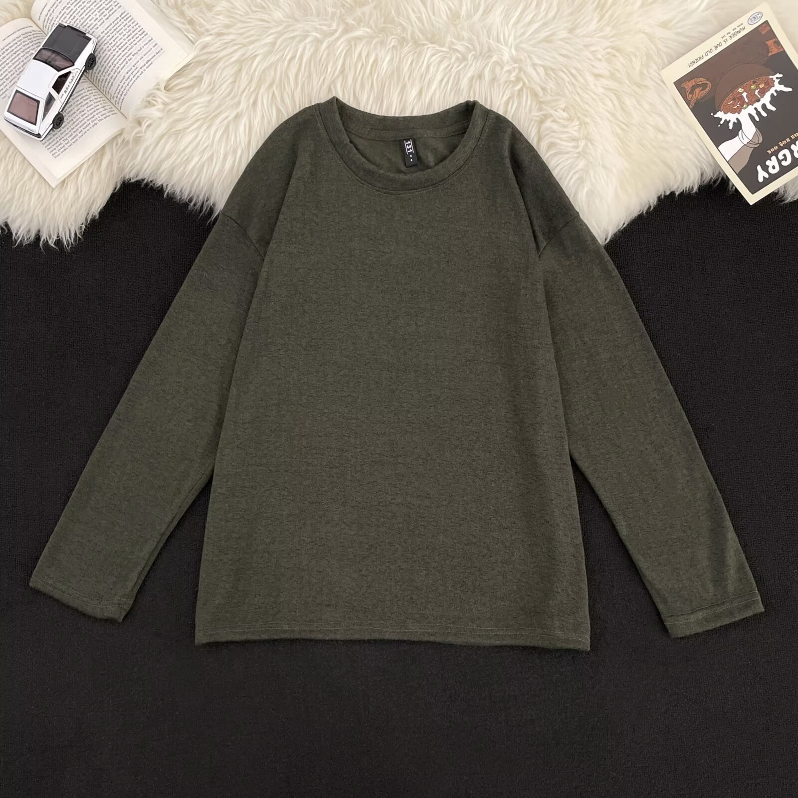 Men's Knitted Jacquard Hoodie Long Sleeved Loose Trendy Pullover_voghion.com
