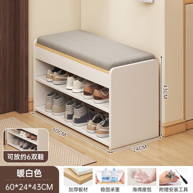Fábrica directa taburete de zapatos puerta de entrada doméstica taburete de asiento taburete de zapatos muy estrecho en la puerta de asiento taburete de zapatos image 13
