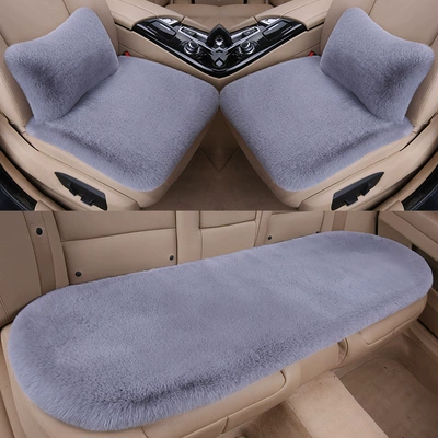 Plush Three-Piece Set, Seat Cushion, Backrest, Seat cushion, seat cover