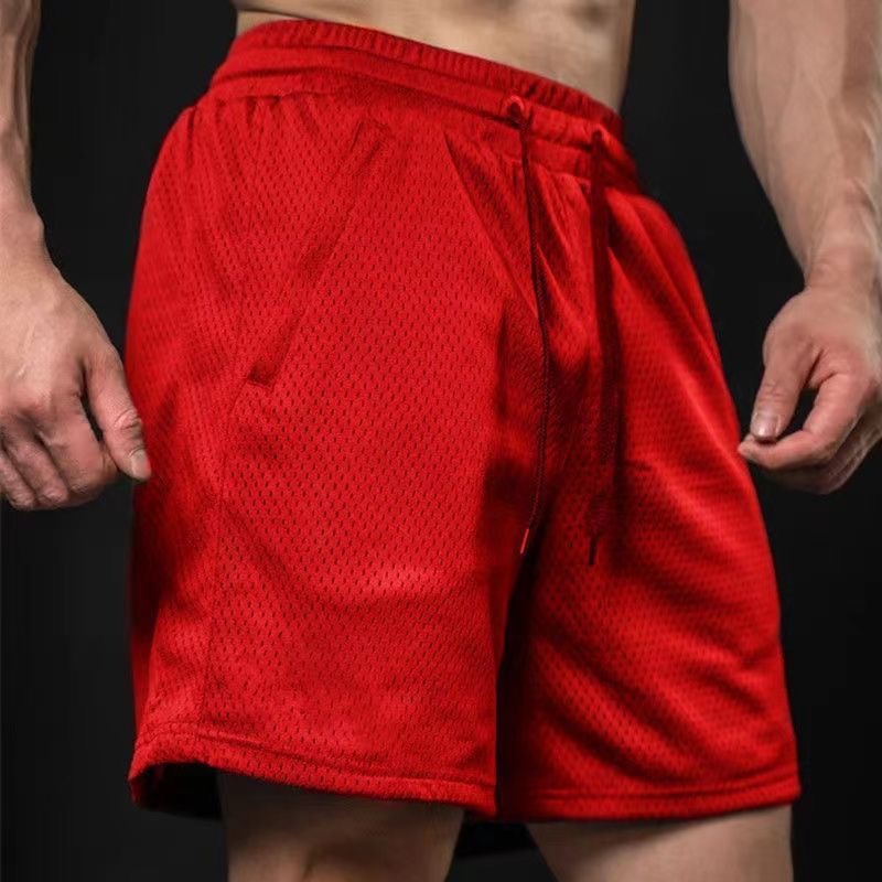 Maiba fitness GYM deportes de secado rápido pantalones cortos de malla transpirable hombres verano americano casual entrenamiento de baloncesto suelto 5