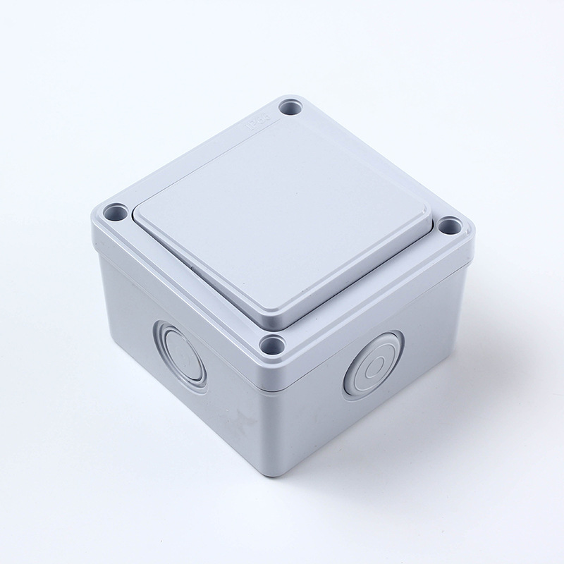 户外防水开关家用明装室外防雨防尘220v工厂水泵电灯单控双控按钮