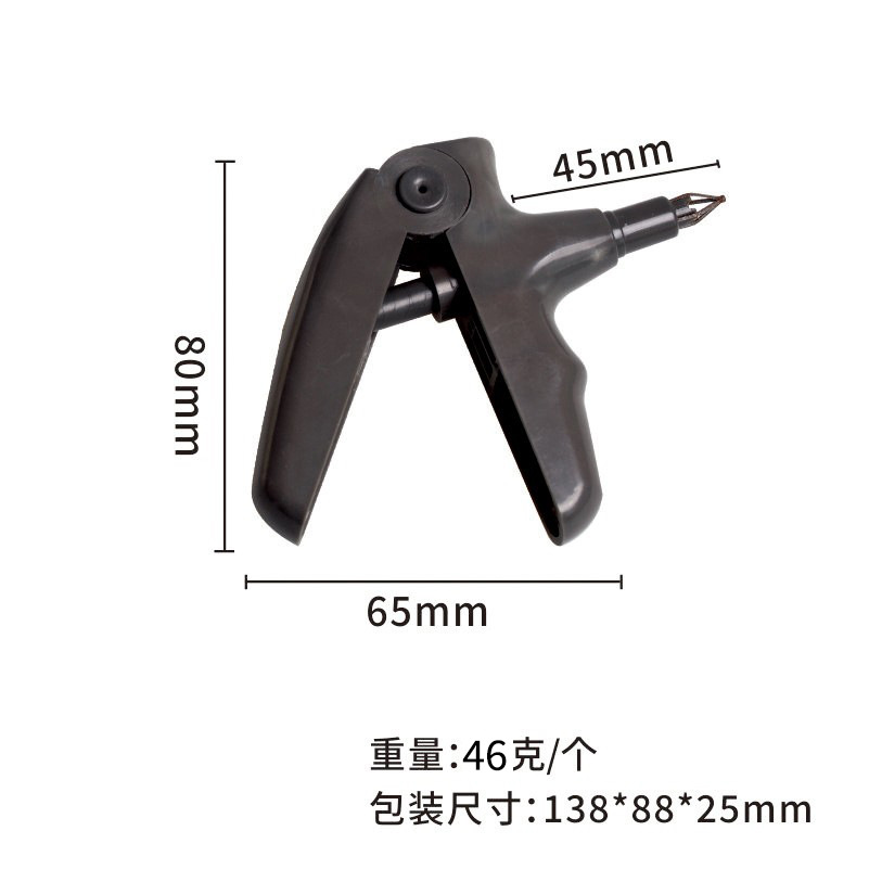 Instrumento dental ligadura oral pistola ligadura de plástico anillo titular multi-color venta directa de fábrica al por mayor