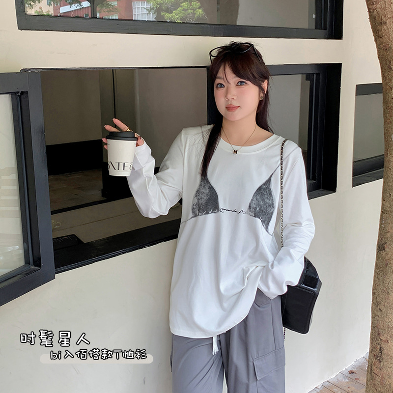 秋  XL-4XL 大きいサイズ Tシャツ  秋  XL-4XL 大きいサイズ Tシャツ