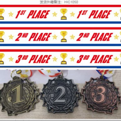 Марафонская металлическая медаль, индивидуальная золотая медаль для студентов, детская подвесная медаль для детского сада, спортивные соревнования, почетная медаль