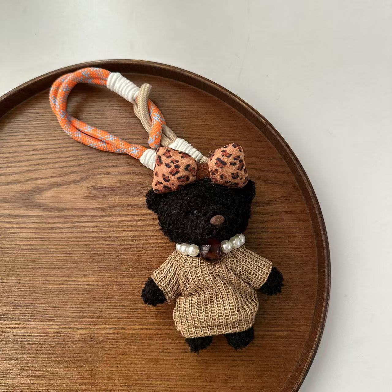 30g Weight Bag Charms Bag Accessories Type 1 Piece Quantity Holiday, Daily Occasion Plush Material Animal, Cartoon Pattern Cute Style 1 Piece Plush Animal Cartoon Bag Charms 6