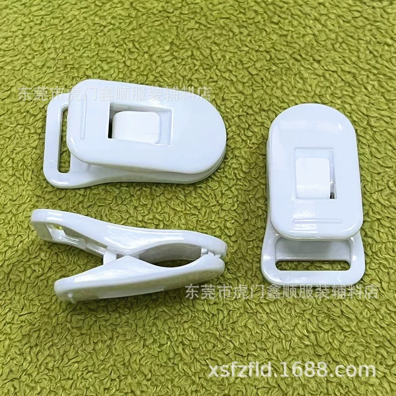 Готовый белый пластиковый зажим «крокодил» от производителя, зажим для игрушки, длинный зажим 15 мм, пряжка, зажим для ремня, можно настроить