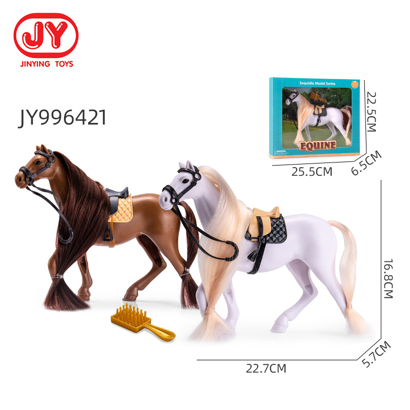 Simulación DE LOS NIÑOS animal traje jugar casa juguete diversión caballo granja traje decoración educación temprana cognitiva modelo de juguete