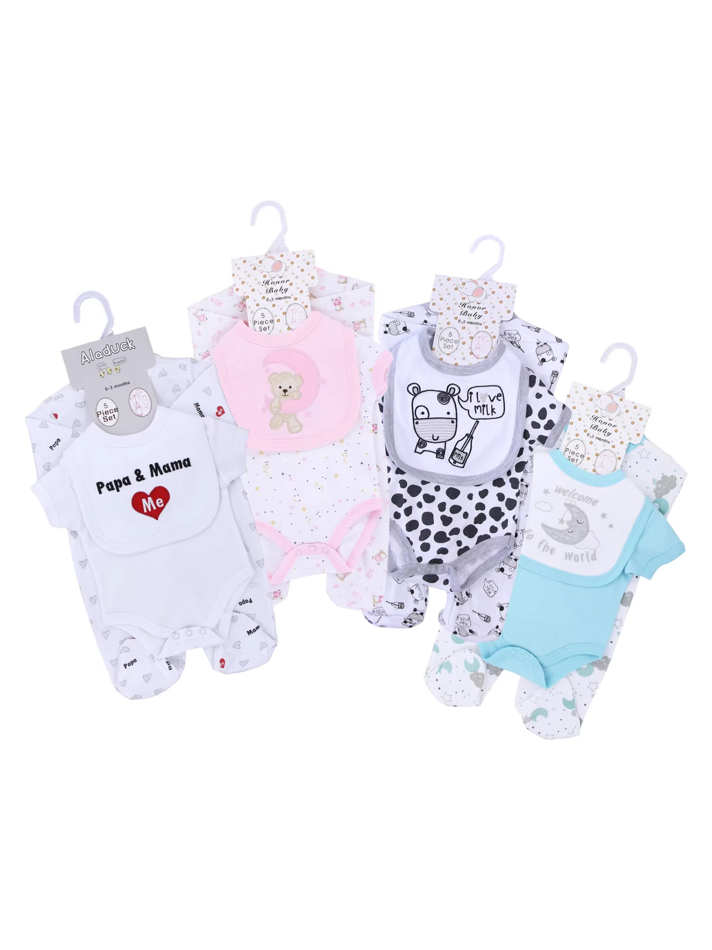 Conjunto de ropa para recién nacido, pelele de algodón puro, mono para bebé, ropa de bebé, ropa infantil transfronteriza europea y americana