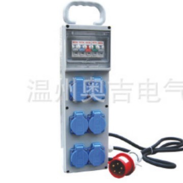 奥吉厂家直销 工业多功能插座箱 壳体带断路器插座箱防水USB