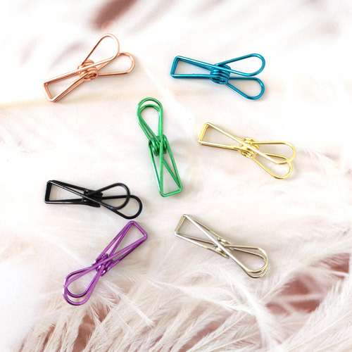 Metal clip stationery office supplies wholesale small fish clip creative storage swallowtail clip fishtail clip hand account long tail clip