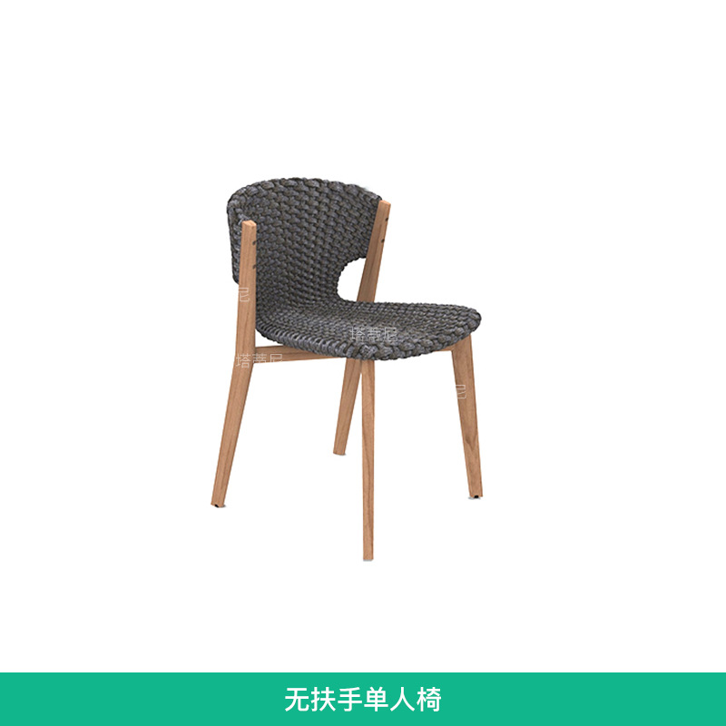 Mesas y sillas de teca para exteriores, muebles de ratán de madera maciza para terraza de jardín, conjunto de mesa y sillas para patio de villa o balcón.