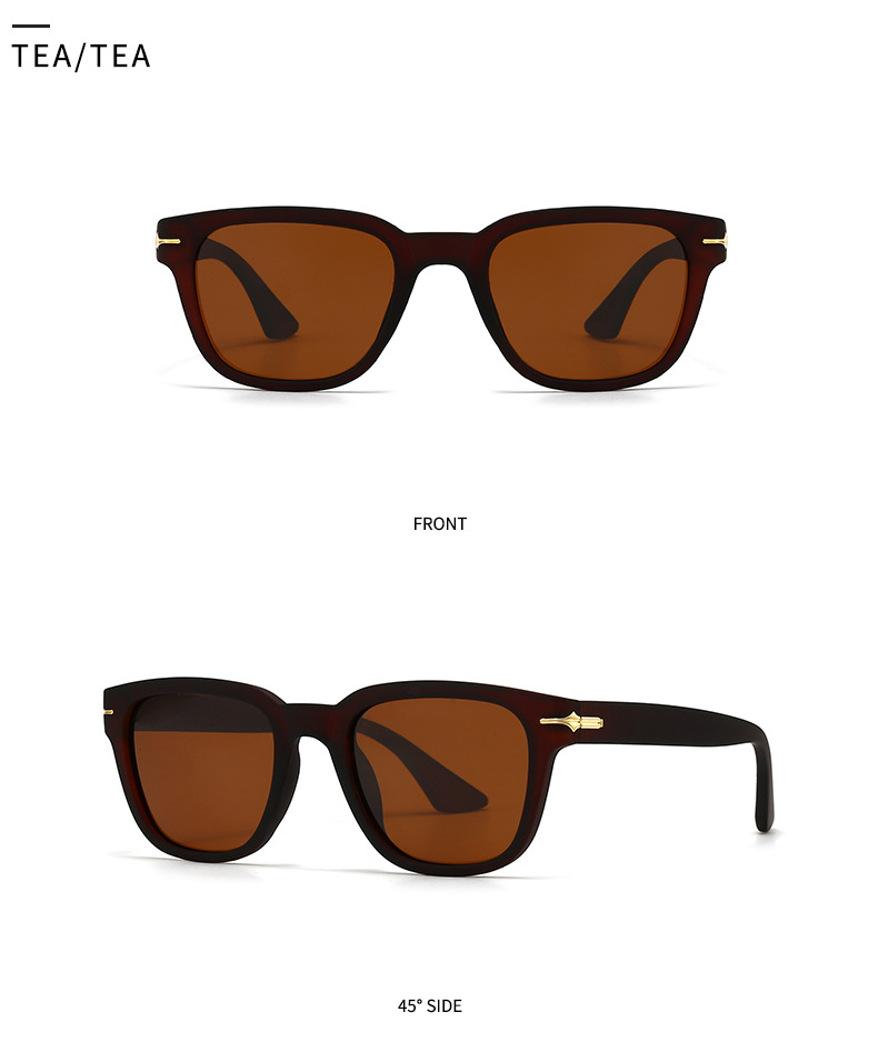 Square Polarised Sunglasses For Men And Women Large Frame Style_voghion.com