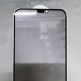 28°防窥防静电膜适用苹果17pro无孔防尘网钢化膜苹果16E绿光膜