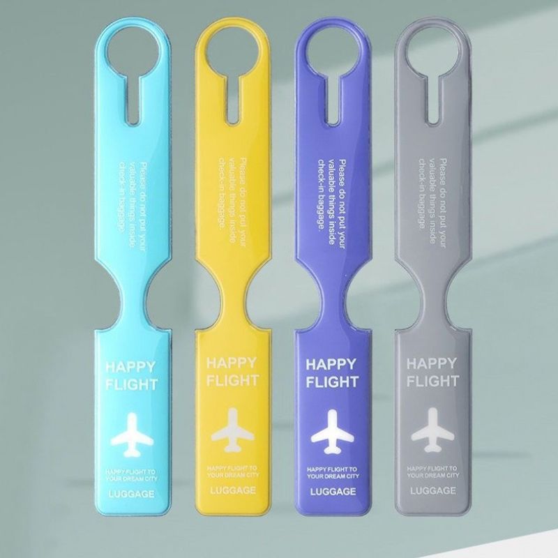 Boarding luggage tag, PVC label, travel tag, anti-loss tag for checked baggage, luggage tag, airplane tag, accessory, identifier
