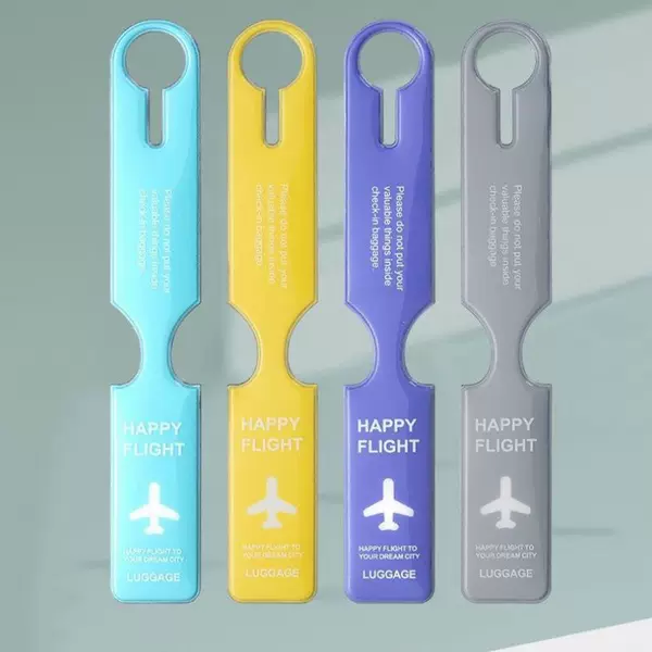 Boarding luggage tag, PVC label, travel tag, anti-loss tag for checked baggage, luggage tag, airplane tag, accessory, identifier